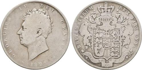 1/2 Crown London 1825 Grossbritannien: Georg Iv, 1820-1830:, Postzegels en Munten, Munten | Europa | Niet-Euromunten, Verzenden