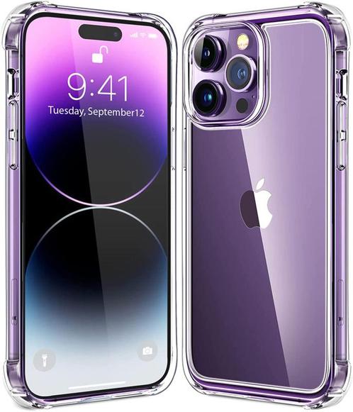 iPhone 14 Pro Transparant Soft TPU Air Cushion Hoesje, Telecommunicatie, Mobiele telefoons | Hoesjes en Frontjes | Apple iPhone