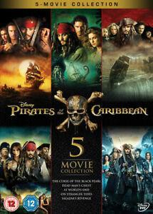 Pirates of the Caribbean: 5-movie Collection DVD (2017), Cd's en Dvd's, Dvd's | Actie, Zo goed als nieuw, Verzenden
