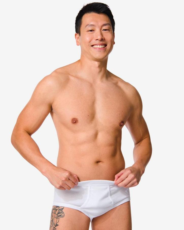 HEMA Heren tailleslips - 2 stuks wit, Kleding | Heren, Overige Herenkleding, Nieuw, Verzenden