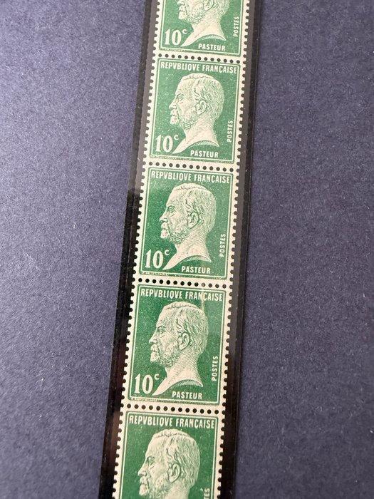 Frankrijk - Yvert 170, roulette 9 Pasteur 10c vert en, Postzegels en Munten, Postzegels | Europa | Frankrijk