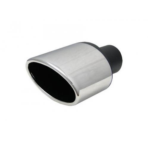 Uitlaatsierstuk RVS Ovaal -  Passend 47 - 57mm, Auto-onderdelen, Uitlaatsystemen, Nieuw, Verzenden