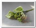 Corsage Calla - mini roos pick  Groen /s Corsage Calla, Hobby en Vrije tijd, Nieuw, Ophalen of Verzenden