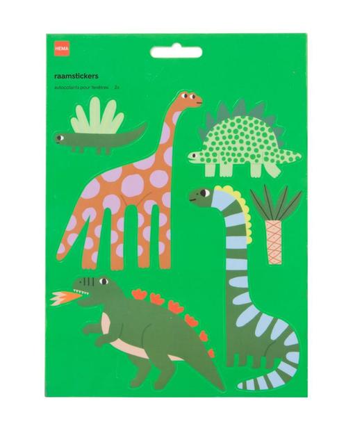 HEMA Raamstickers dino, Hobby en Vrije tijd, Stickers en Plaatjes, Nieuw, Verzenden