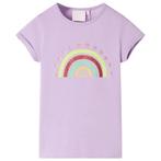 vidaXL Kindershirt 92 lila, Verzenden, Nieuw
