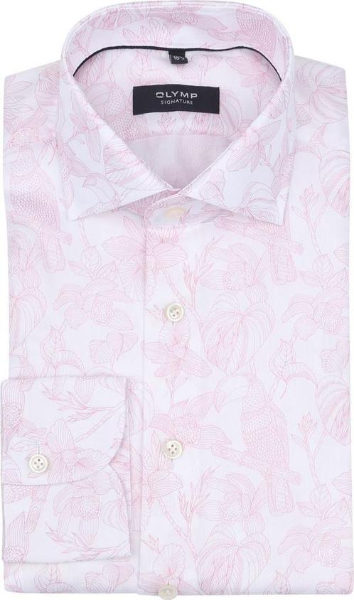 Olymp Signature Twill Overhemd Print Lichtroze maat 41 Heren, Kleding | Heren, Overhemden, Roze, Nieuw, Verzenden