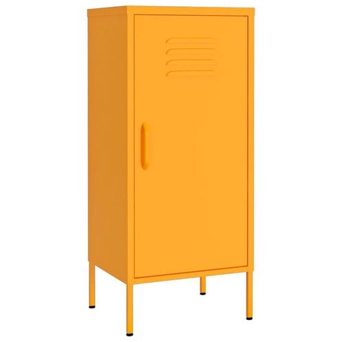 Stalen Kast 42,5cm Mosterd - Tweedekansje - Functioneel &..., Huis en Inrichting, Kasten | Lockerkasten, Nieuw, Ophalen of Verzenden