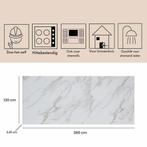 Wandpaneel Isodeco SPC Marmer Plaat 120x260 cm Marble Wit, Ophalen of Verzenden, Nieuw