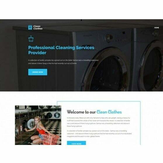 Laundry Services - HTML Template, Computers en Software, Educatie- en Cursussoftware