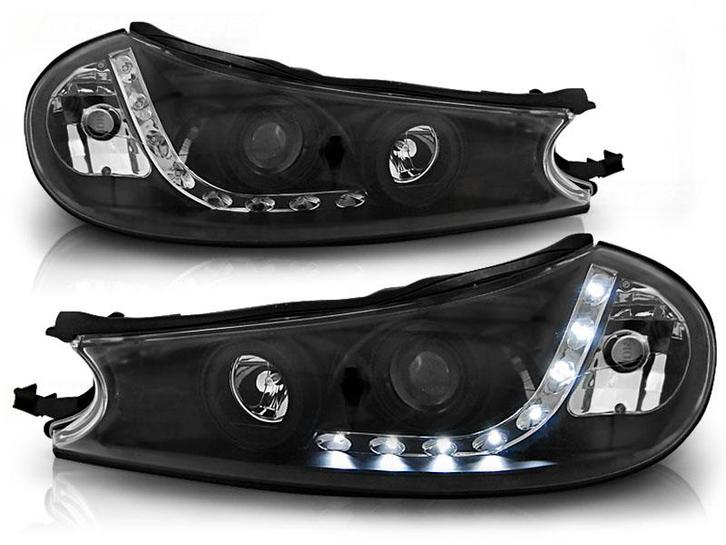 Koplampen Ford Mondeo 96-00 LED Devil Eyes DRL look zwart, Auto-onderdelen, Overige Auto-onderdelen, Ophalen of Verzenden