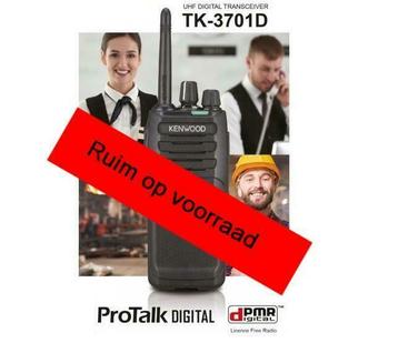 Kenwood TK-3701D digitale licentievrije portofoon  voorraad beschikbaar voor biedingen