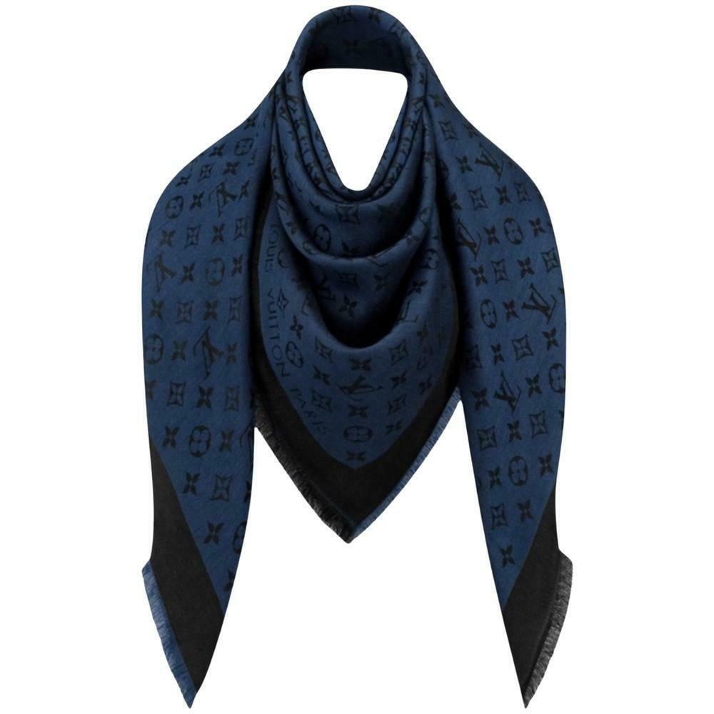 ≥ Blauw Louis Vuitton Sjaal — Mutsen, Sjaals en Handschoenen — Marktplaats
