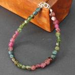 Tourmaline) Armband van 925 zilver - Hoogte: 3 mm - Breedte: