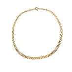 Gouden panter schakelcollier (Ketting), Ophalen of Verzenden, Gebruikt, Overige kleuren, Goud