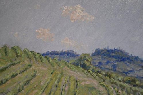 Chris van Dijk (1952) - Impressionist  Vignobles près de, Antiek en Kunst, Kunst | Schilderijen | Klassiek