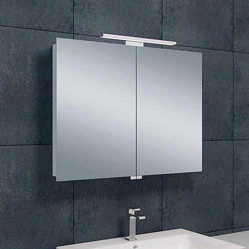 Xellanz Bright Spiegelkast Met LED - 80x60x14cm, Huis en Inrichting, Badkamer | Badkamermeubels, Nieuw, Ophalen of Verzenden