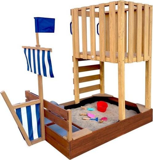 AXI Vicky Speeltoren Vikingboot Bruin met Zandbak en Speelke, Kinderen en Baby's, Speelgoed | Buiten | Speeltoestellen, Ophalen of Verzenden