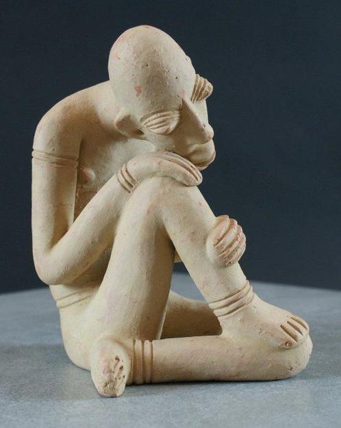 Voorouderfiguur - Mali - Terracotta standbeeld (Zonder, Antiek en Kunst, Kunst | Niet-Westerse kunst
