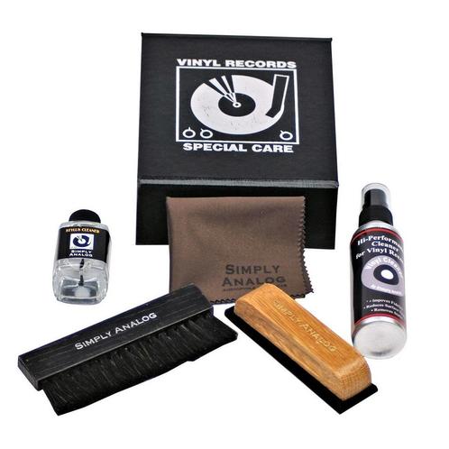 Simply Analog Delux Cleaning Boxset zwart lederlook, Muziek en Instrumenten, Dj-sets en Draaitafels, Verzenden