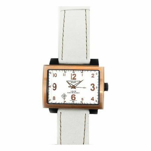 Horloge Dames Montres de Luxe 091691WH-GOLD (Ø 42 mm), Sieraden, Tassen en Uiterlijk, Zonnebrillen en Brillen | Heren, Verzenden