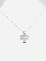 Ketting met hanger - 18 karaat Witgoud - 1.20ct. tw. Diamant, Sieraden, Tassen en Uiterlijk, Antieke sieraden