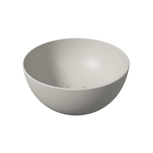 Ronde Waskom Opbouw Salenzi Unica Round 40x20 cm Mat Grijs, Doe-het-zelf en Verbouw, Sanitair, Overige typen, Nieuw, Ophalen of Verzenden