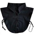Zwart blouse kraagje met puntkraag - losse blouse kraagjes, Kleding | Dames, Maat 38/40 (M), Verzenden, Zwart, Nieuw