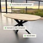 Deens ovaal met facetrand, Huis en Inrichting, Tafels | Eettafels, Verzenden, Nieuw