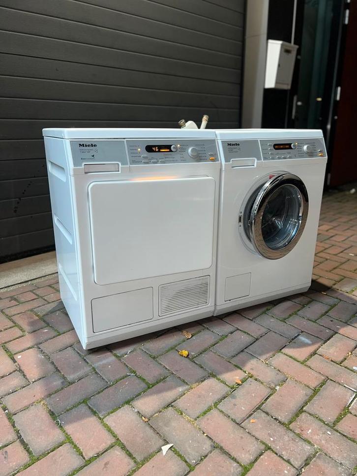 Prachtige Miele 7KG Wasmachine Miele 7KG Warmtepompdroger!, Witgoed en Apparatuur, Wasmachines, Minder dan 85 cm, 1200 tot 1600 toeren