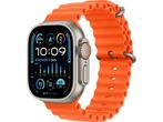 Veiling - Apple Watch Ultra 2 49mm Titanium Orange Band, Sieraden, Tassen en Uiterlijk, Smartwatches, Nieuw