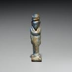 Oud-Egyptisch Lapis lazuli Amuletgodin Selkis Selket. Laat, Verzamelen, Mineralen en Fossielen