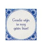 Delfts Blauw Tegel Wijn 14,5cm, Verzenden, Nieuw