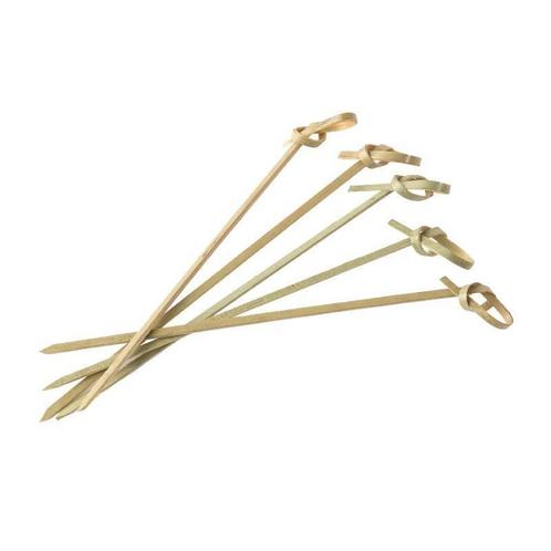 Bamboe prikkers met een krul - 12cm - 100 stuks, Zakelijke goederen, Horeca | Keukenapparatuur, Nieuw in verpakking, Verzenden