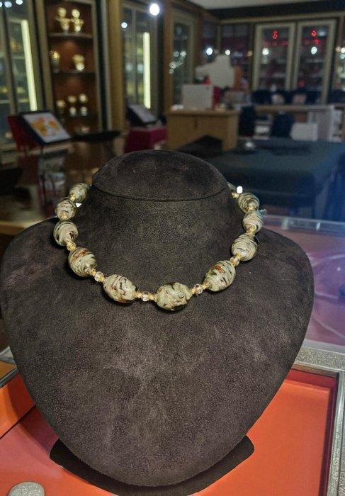 Vaas - Glas - Kraagketting in glas, Antiek en Kunst, Antiek | Glas en Kristal