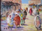 Retaux Bruno (1947) - Marché au bled . Maroc, Antiek en Kunst