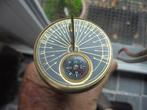 Met compas en zonnewijzer Wandelstok - Messing -, Antiek en Kunst