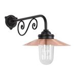 Ardennes Stallamp Zwart/Koper Buitenverlichting, Overige materialen, Verzenden, Wandlamp, Nieuw