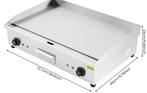 Elektrische catering grill-/bakplaat 4400W 50-300°C dubbel, Verzenden, Nieuw