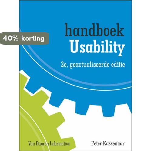Handboek Usability 9789059406995 Peter Kassenaar, Boeken, Informatica en Computer, Gelezen, Verzenden