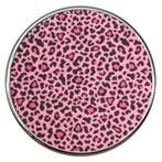 Fako Bijoux® - Click Button - Glas - Panter Roze, Nieuw, Verzenden