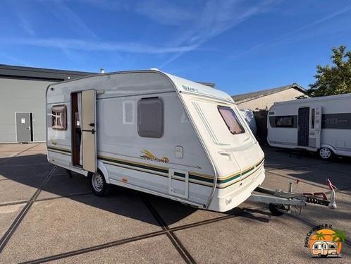 Swift 450 Toscane met Isabella voortent bj 2005, Caravans en Kamperen, Caravans, 750 - 1000 kg, Disselslot, Fietsenrek, Gascomfoor