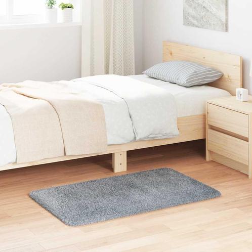 vidaXL Hoogpolig vloerkleed NAVARRA 60x100 cm polyester, Huis en Inrichting, Stoffering | Tapijten en Kleden, Grijs, Nieuw, Verzenden