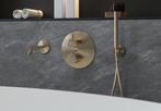 Saniclear Brass inbouw badkraan geborsteld messing, Nieuw, Ophalen of Verzenden