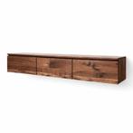 Notenhouten tv-meubel Oliva | Maatwerk Mogelijk, Japandi, sad beige, Met klep(pen), Nieuw, Ophalen of Verzenden