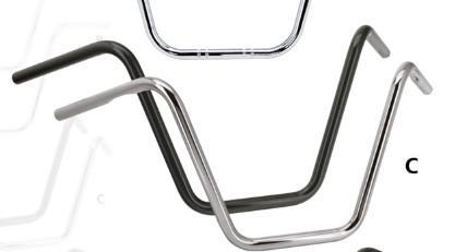 1 INCH Ape Hanger zwart 12 INCH, Motoren, Onderdelen | Merk-onafhankelijk, Nieuw, Verzenden