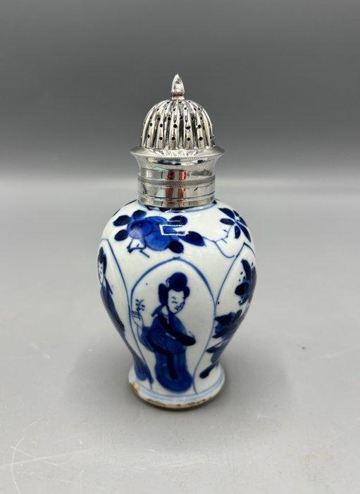 Vaas - Porselein - China - Kangxi (1662-1722) (Zonder, Antiek en Kunst, Antiek | Overige Antiek