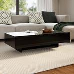 vidaXL Salontafel hoogglans zwart, Overige materialen, Verzenden, Nieuw, 50 tot 100 cm