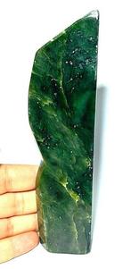 -GEEN RESERVE- Jade Nephrite Vrijvormige Beeldhouwwerk, Antiek en Kunst