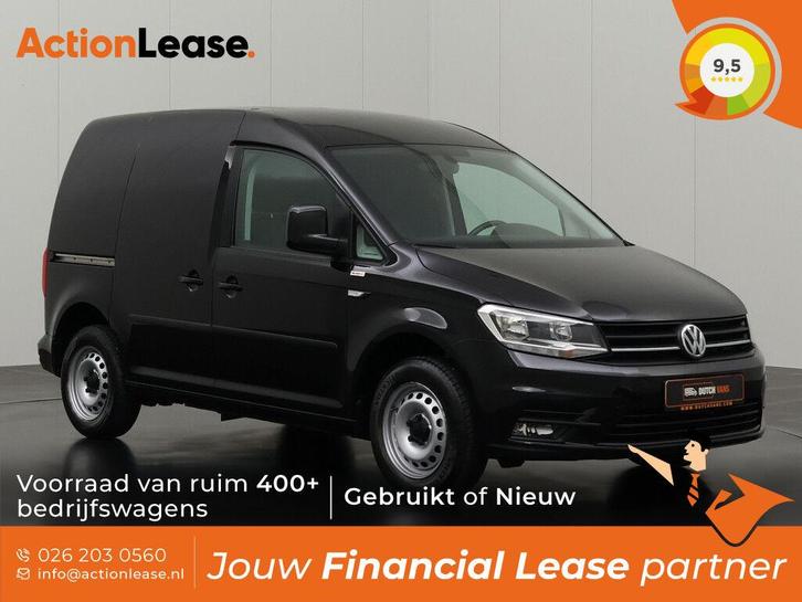 Volkswagen Caddy L1 H1 2019 €175 per maand, Auto's, Bestelauto's, Dealer onderhouden, Te koop, Zwart, Handgeschakeld, Financial lease