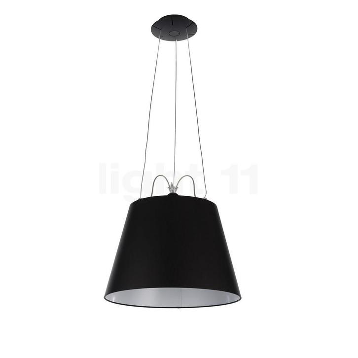 Artemide Tolomeo Mega Sospensione, frame zwart/lampenkap zwa, Huis en Inrichting, Lampen | Hanglampen, Nieuw, Verzenden